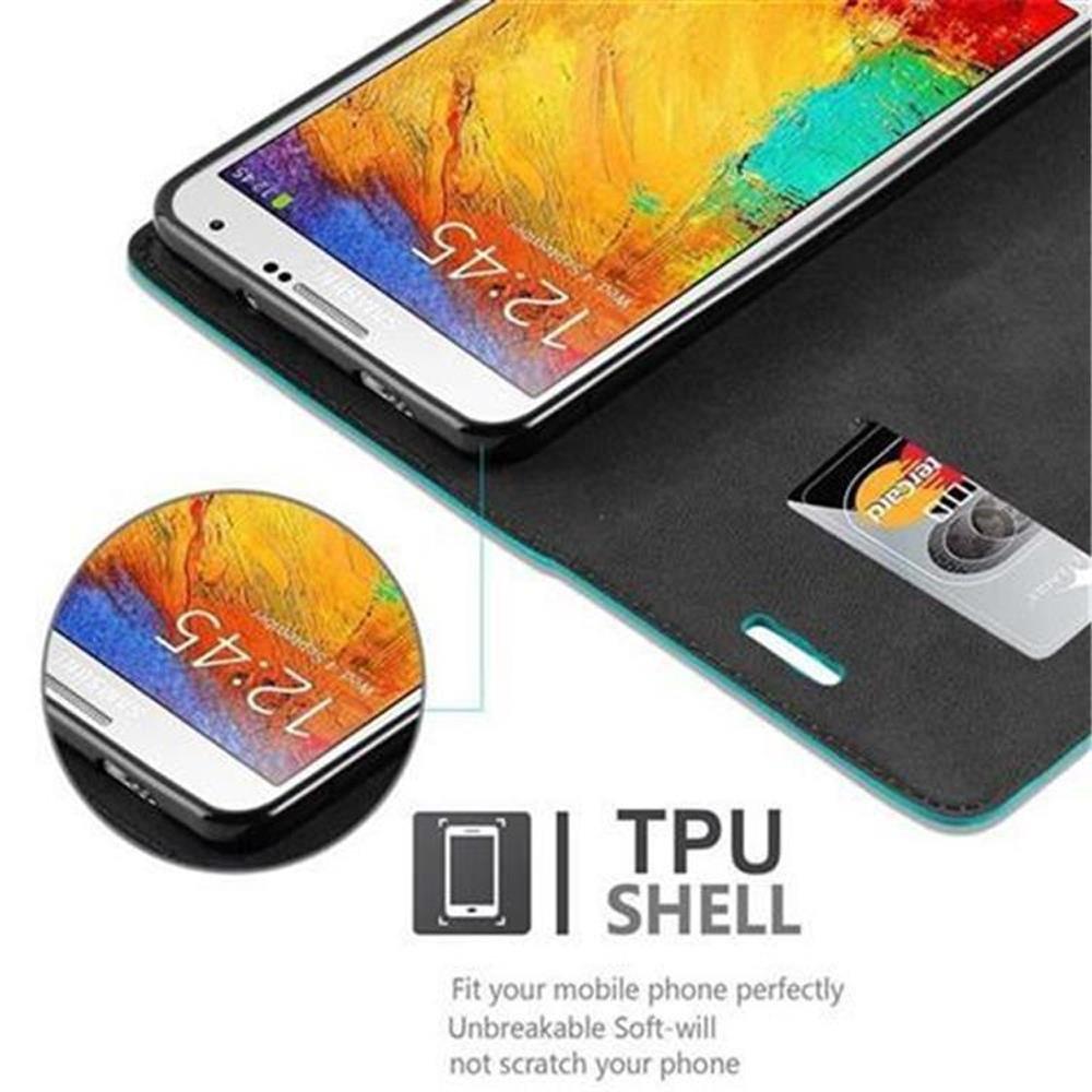 Cadorabo  Housse compatible avec Samsung Galaxy NOTE 3 - Coque de protection avec fermeture magnétique, fonction de support et compartiment pour carte 