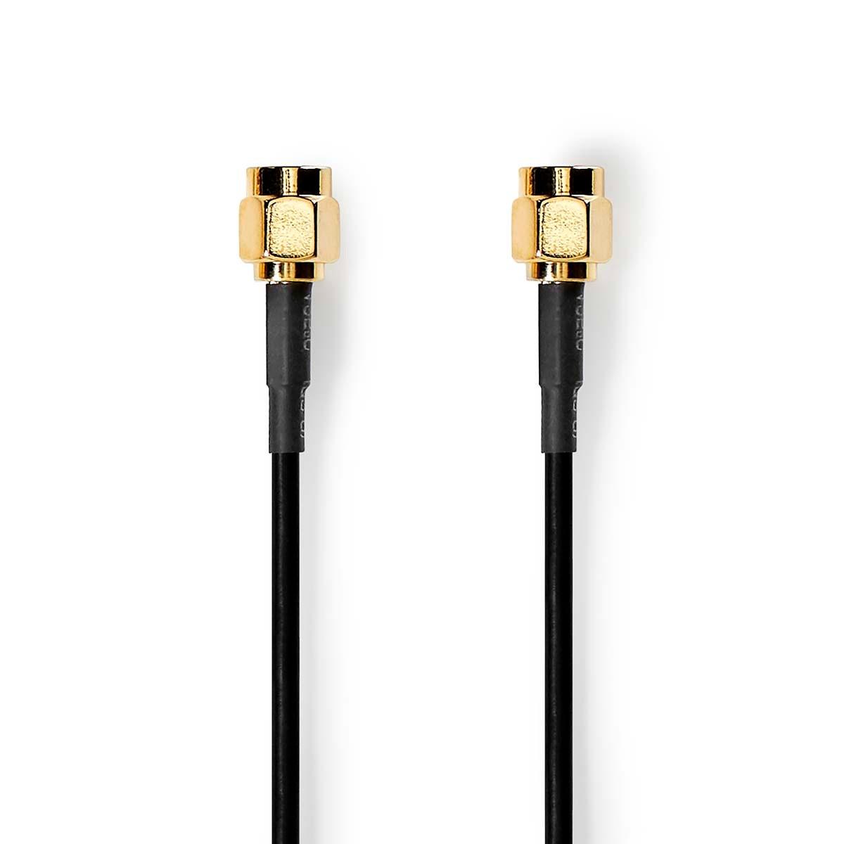 Image of Antennenkabel | Sma-stecker | Sma-stecker | Vergoldet | 50 Ohm | Einzelschalenschutz | 1,00 M | Rund | Pvc | Schwarz | Umschlag Unisex 0.75M