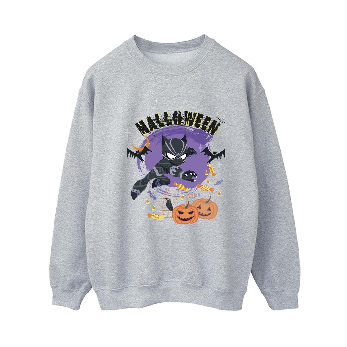 Image of Black Panther Halloween Sweatshirt Damen Grau XL