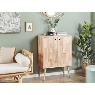 Beliani Sideboard aus Gummibaumholz Retro CHANDLER  