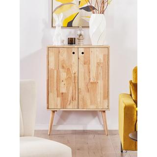 Beliani Sideboard aus Gummibaumholz Retro CHANDLER  