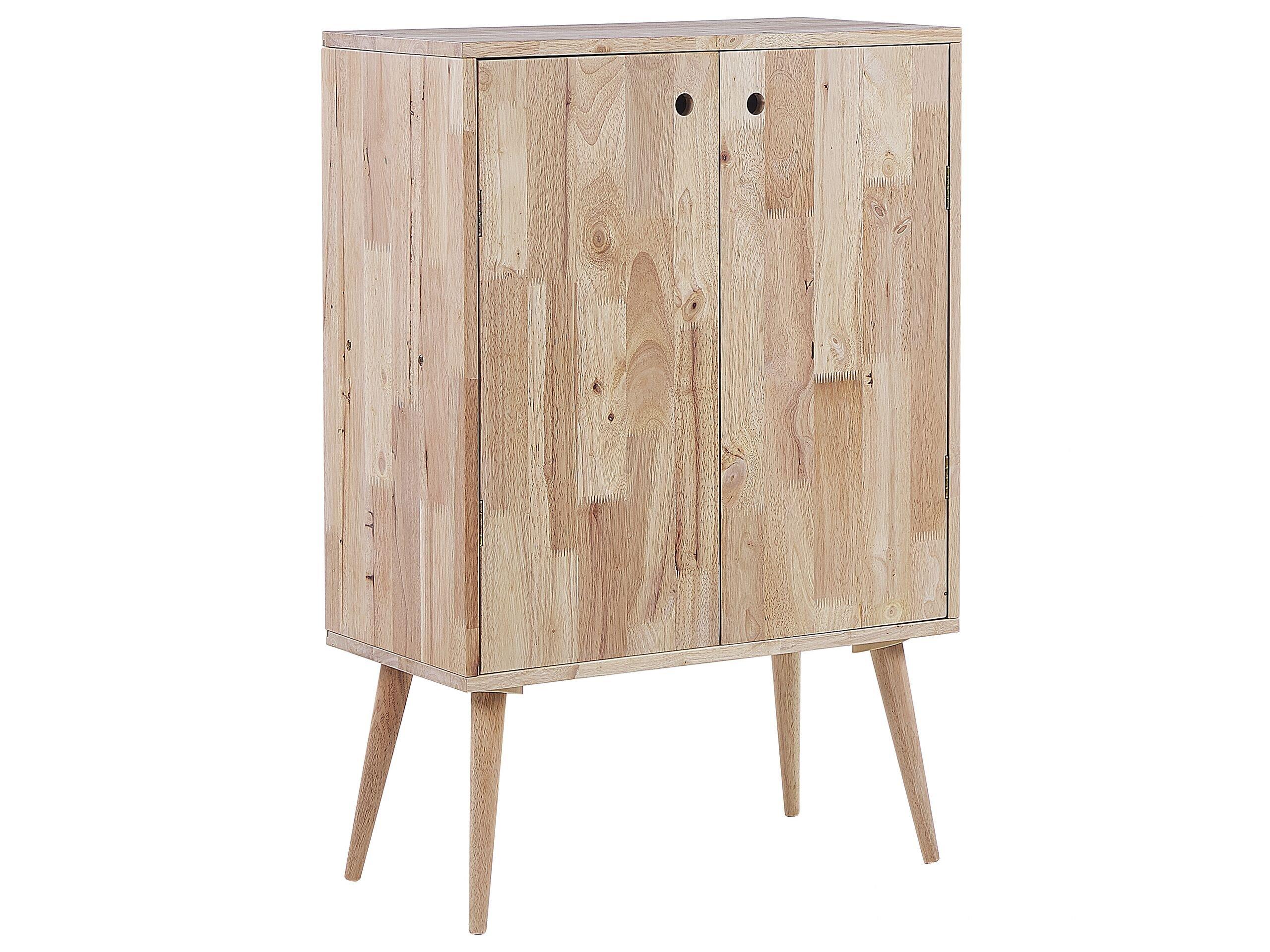 Beliani Sideboard aus Gummibaumholz Retro CHANDLER  