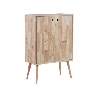 Beliani Sideboard aus Gummibaumholz Retro CHANDLER  