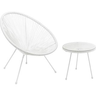 KARE Design Set da giardino Acapulco bianco (2 pezzi)  