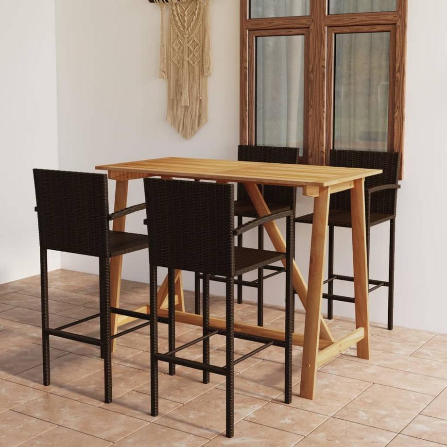 VidaXL angolo bar Legno di acacia  