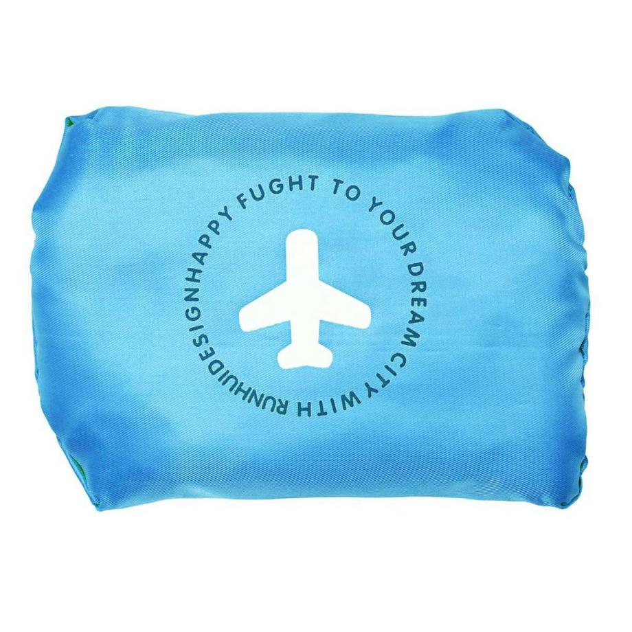 eStore Faltbare Reisetasche mit Aufbewahrungstasche Blau  