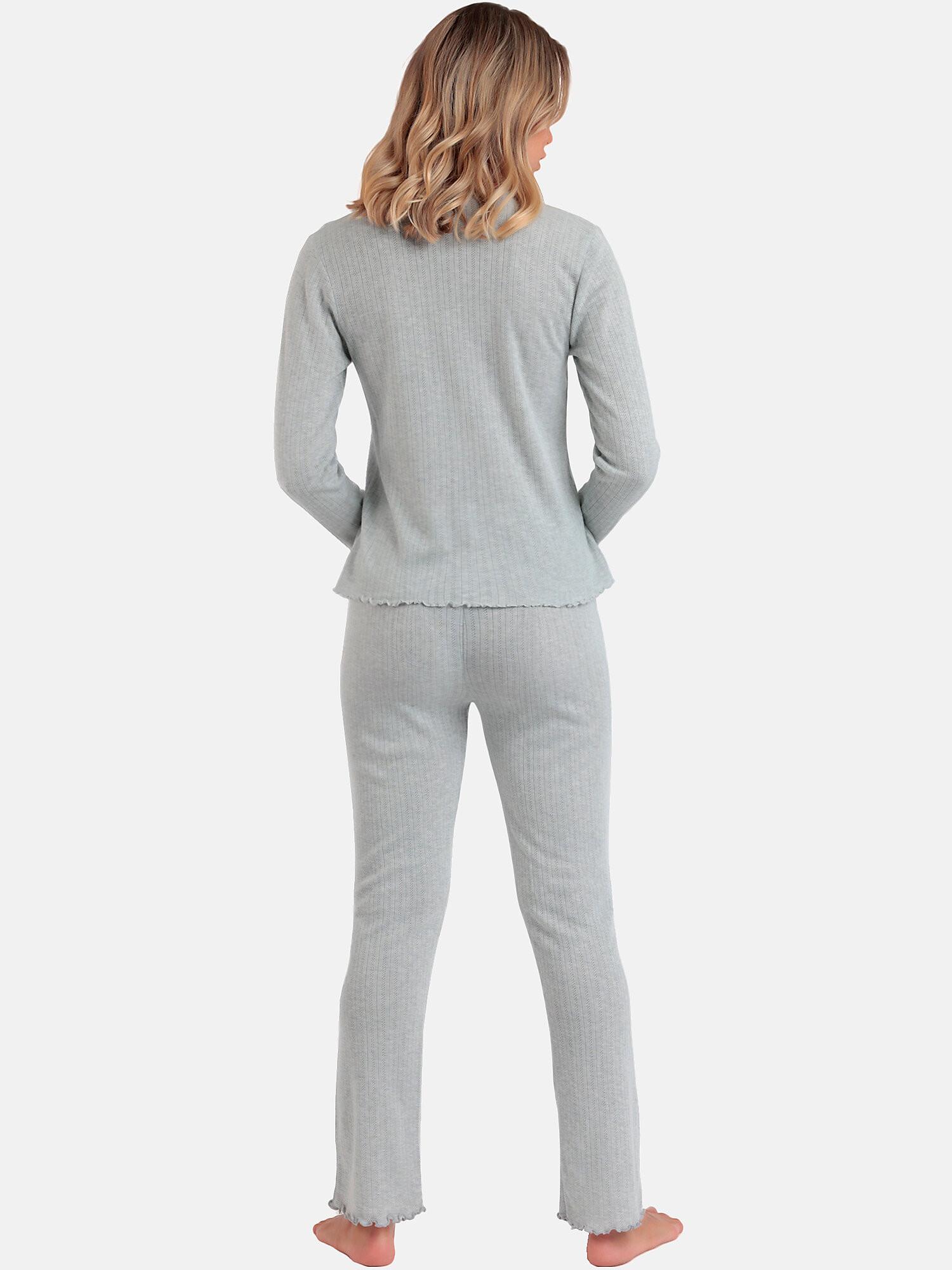 Admas Soft Canale Pyjama Hose Top Langarm  