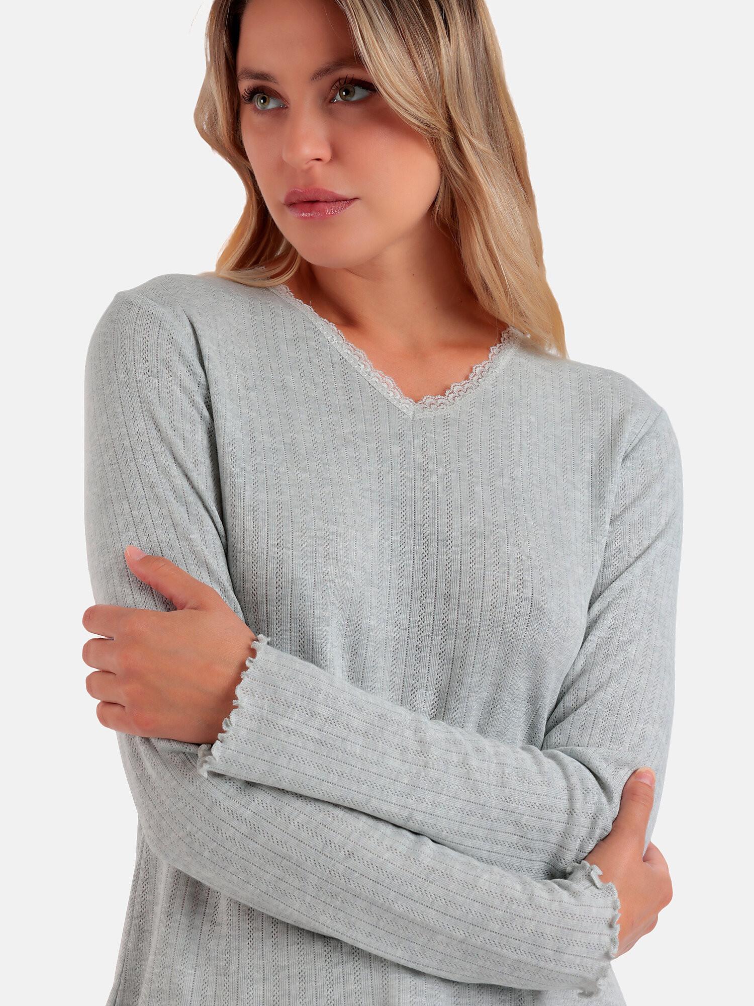 Admas Soft Canale Pyjama Hose Top Langarm  