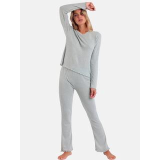 Admas Soft Canale Pyjama Hose Top Langarm  