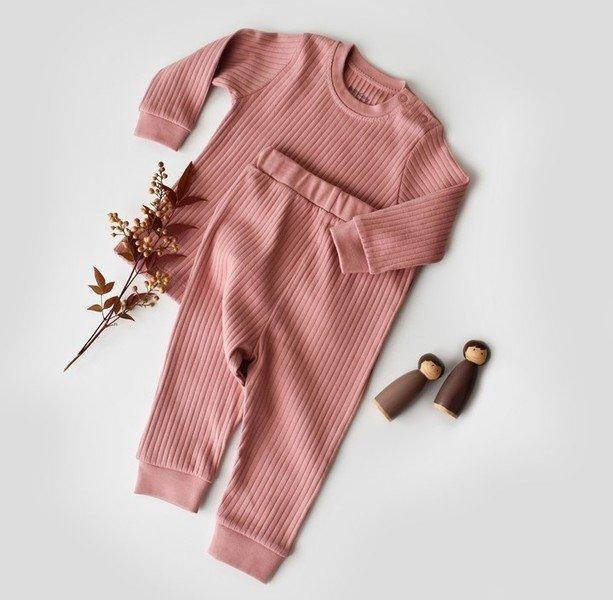 BabyCosy Organic  Set Pantalon et T-shirt à manches longues 