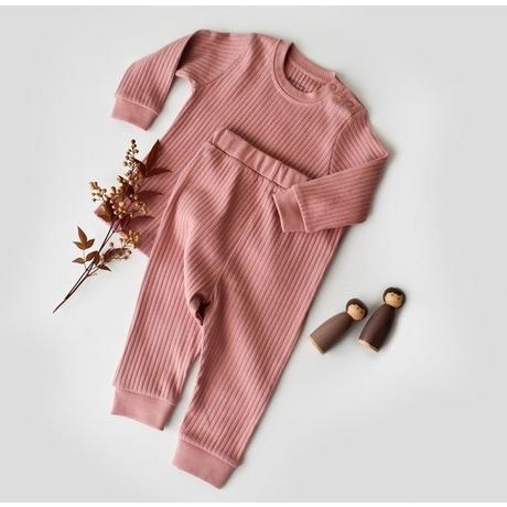 BabyCosy Organic  Set Pantalon et T-shirt à manches longues 