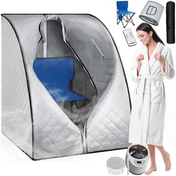 Mobile Dampfsauna ThermaLuxe II 2 Liter Dampfgenerator mit 1000 W 15 Temperaturstufen und Timerfunktion