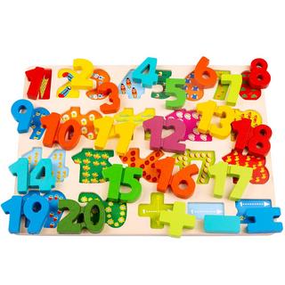 Activity-board  Holzpuzzle für Kleinkinder, Holzpuzzle mit Buchstaben und Zahlen 