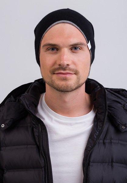 CASH-MERE.CH Cashmere Berretto Reversibile  