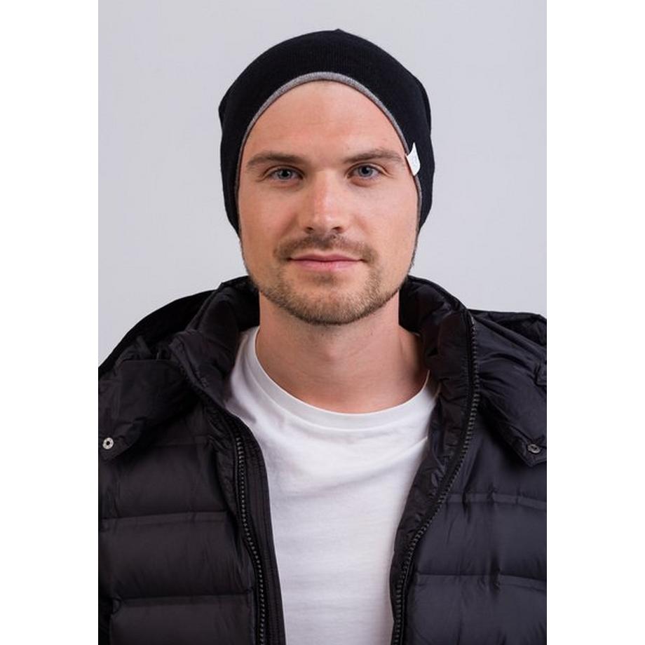 CASH-MERE.CH Cashmere Berretto Reversibile  