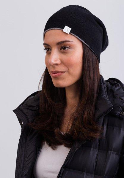 CASH-MERE.CH Cashmere Berretto Reversibile  