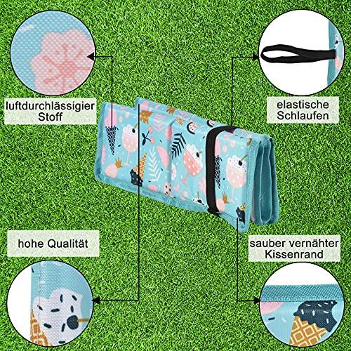 Alopini Confezione da 2 cuscini da seduta pieghevoli per esterni  