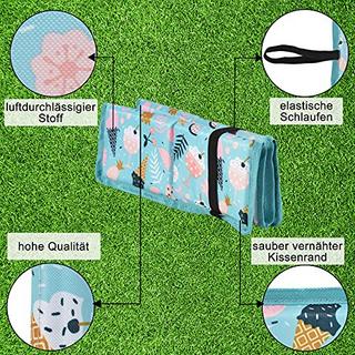 Alopini Confezione da 2 cuscini da seduta pieghevoli per esterni  