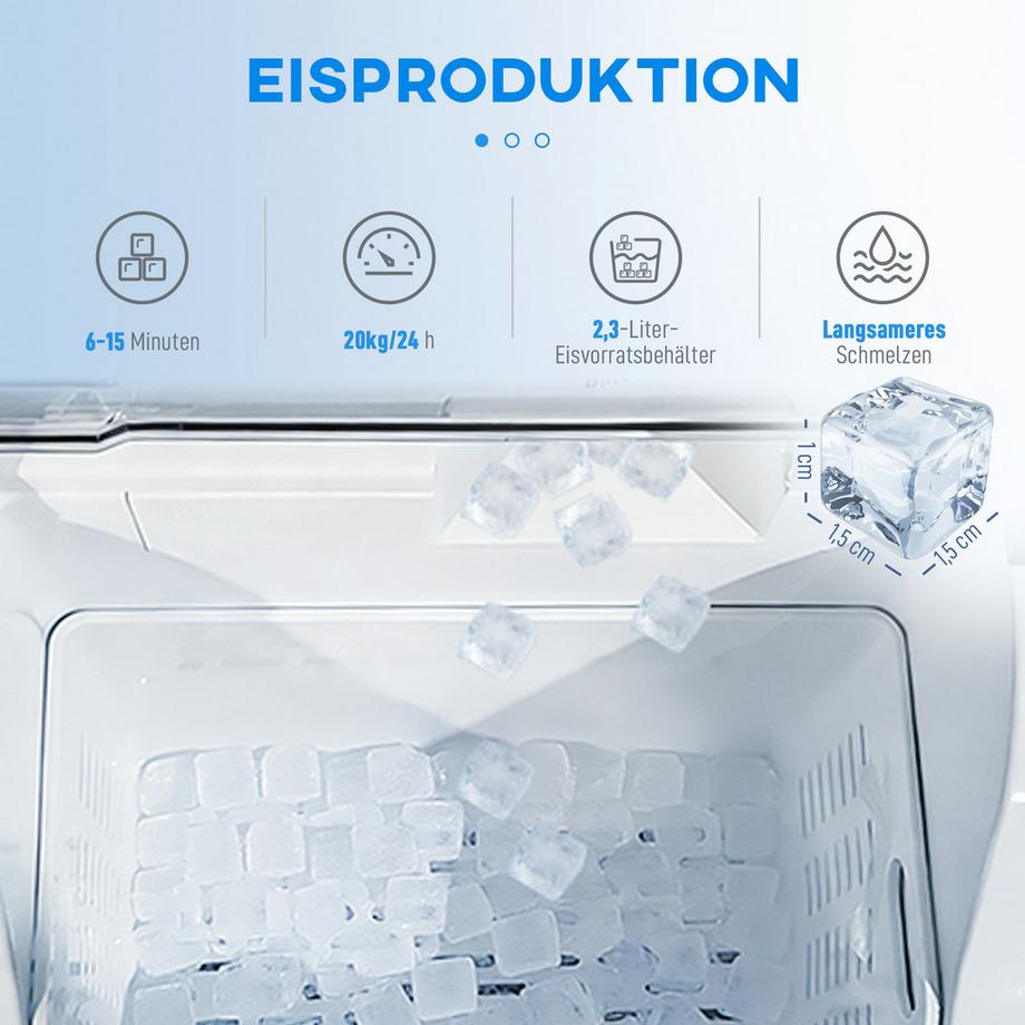 HOMCOM Eiswürfelmaschine  