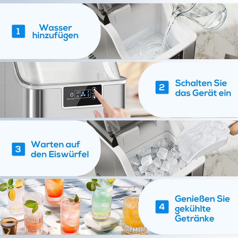 HOMCOM Eiswürfelmaschine  