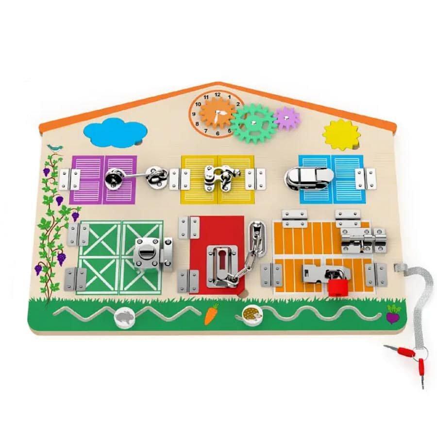 Image of Busyboard Spielbrett Haus für Kinder Multicolor