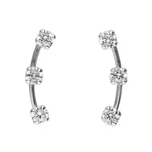 Ear Crawler aus 925er Silber mit Zirkoniasteinen