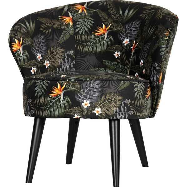 mutoni Cocktail Sessel Bo Samt Blumenprint  