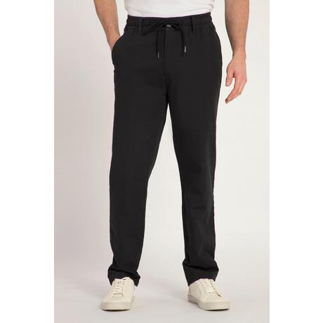 JP1880  Pantalon aspect lin. Taille élastique. Coupe décontractée. 