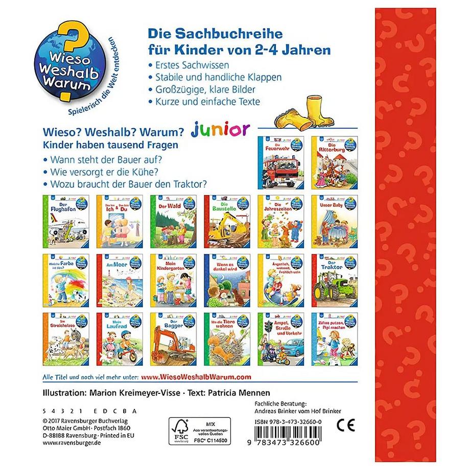 Wieso? Weshalb? Warum? junior, Band 62: Was macht der Bauer? Mennen, Patricia; Kreimeyer-Visse, Marion (Illustrationen) Gebundene Ausgabe 