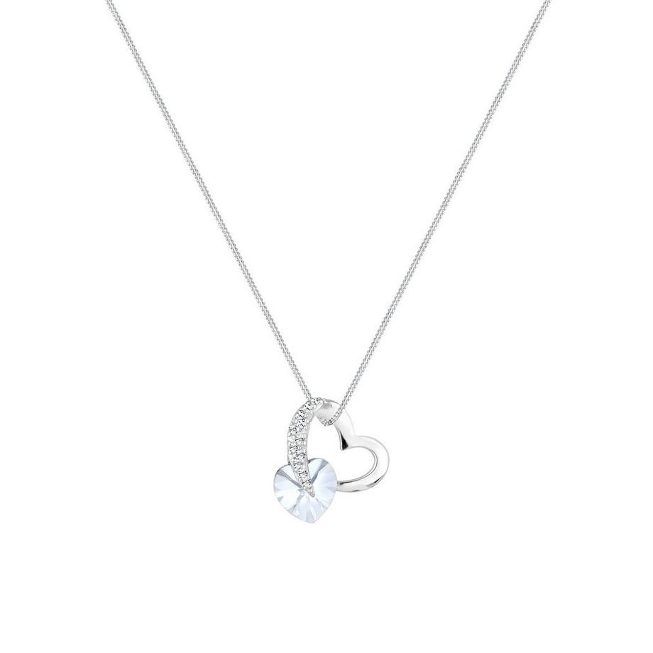 Elli  Collier Femme Coeur Glamoureux Avec Cristal 