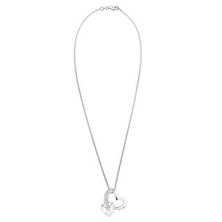 Elli  Halskette Herz Love Rosa Kristalle 