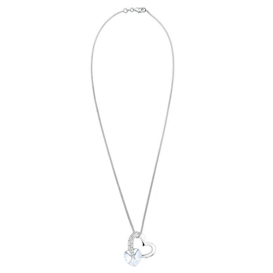 Elli  Collier Femme Coeur Glamoureux Avec Cristal 