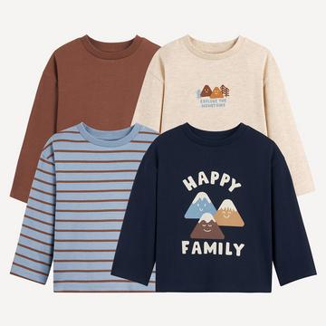 4er-Pack Langarm-Shirts