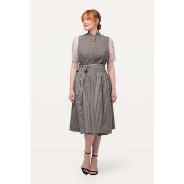Dirndl, Biesen, Schmuckknöpfe, Stehkragen, ärmellos