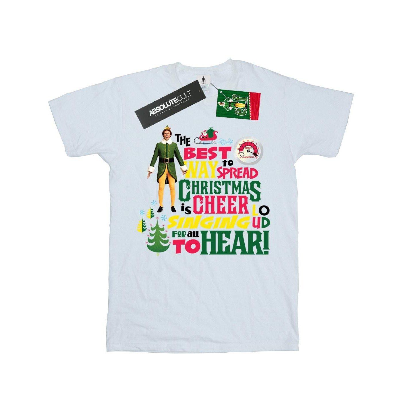 Image of Christmas Cheer Tshirt Mädchen Weiss 116