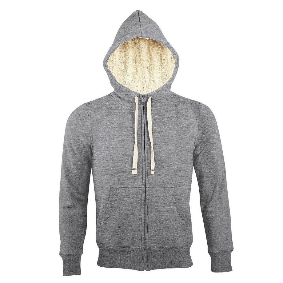 Sherpa Kapuzenjacke KapuzenSweatshirt mit Reißverschluss