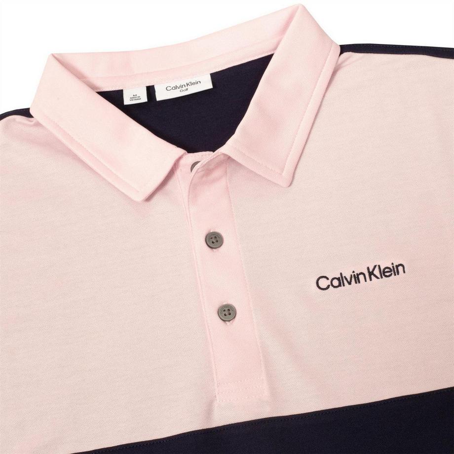 Calvin Klein Polo Motif Blocs de Couleurs avec Col  