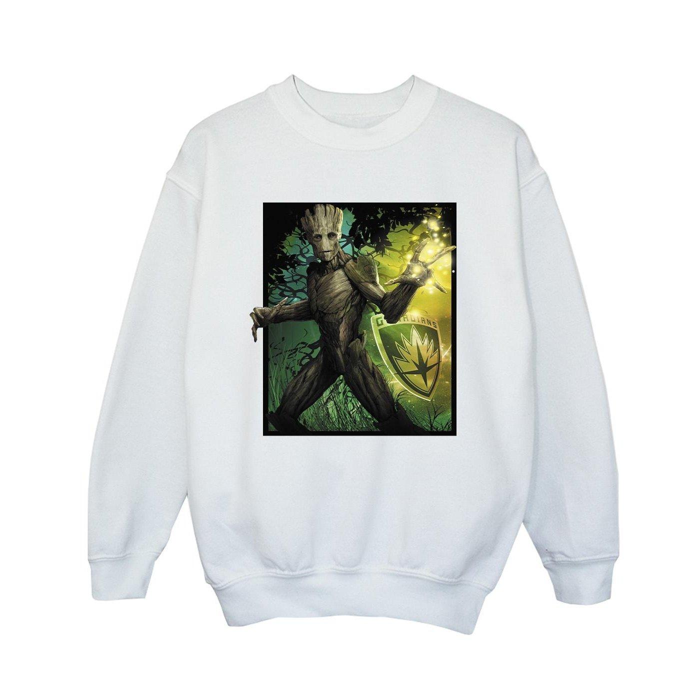 Image of Guardians Of The Galaxy Groot Forest Energy Sweatshirt Unisex Weiss 152-158