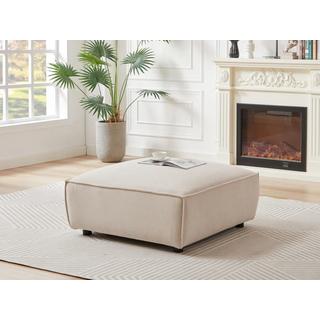 PASCAL MORABITO Großes Ecksofa & Hocker - Ecke links - Cord - Beige - BORORE  