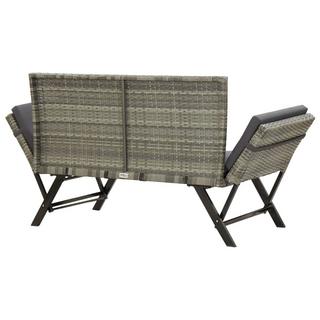 VidaXL Gartenbank poly-rattan  