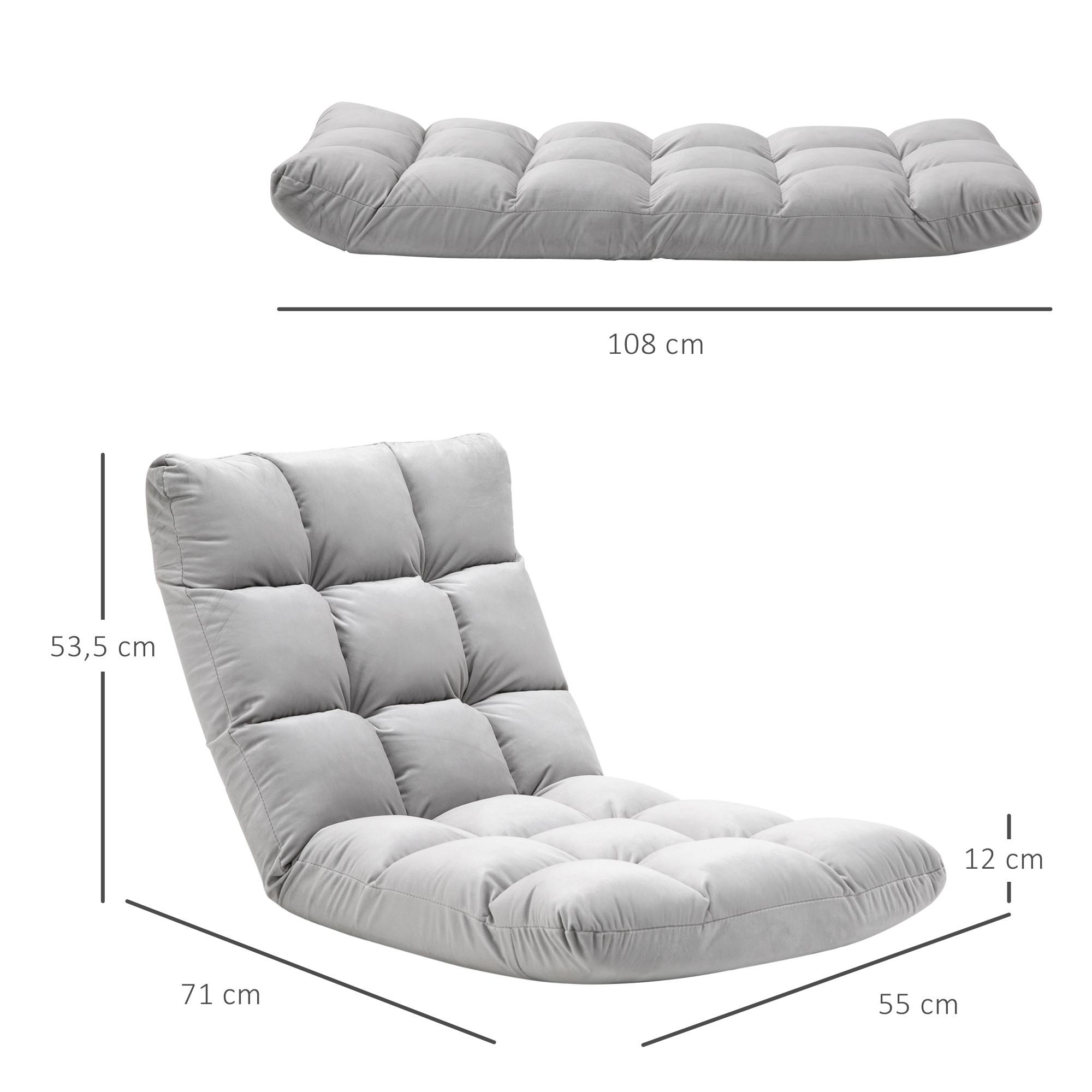 HOMCOM chaise de sol  