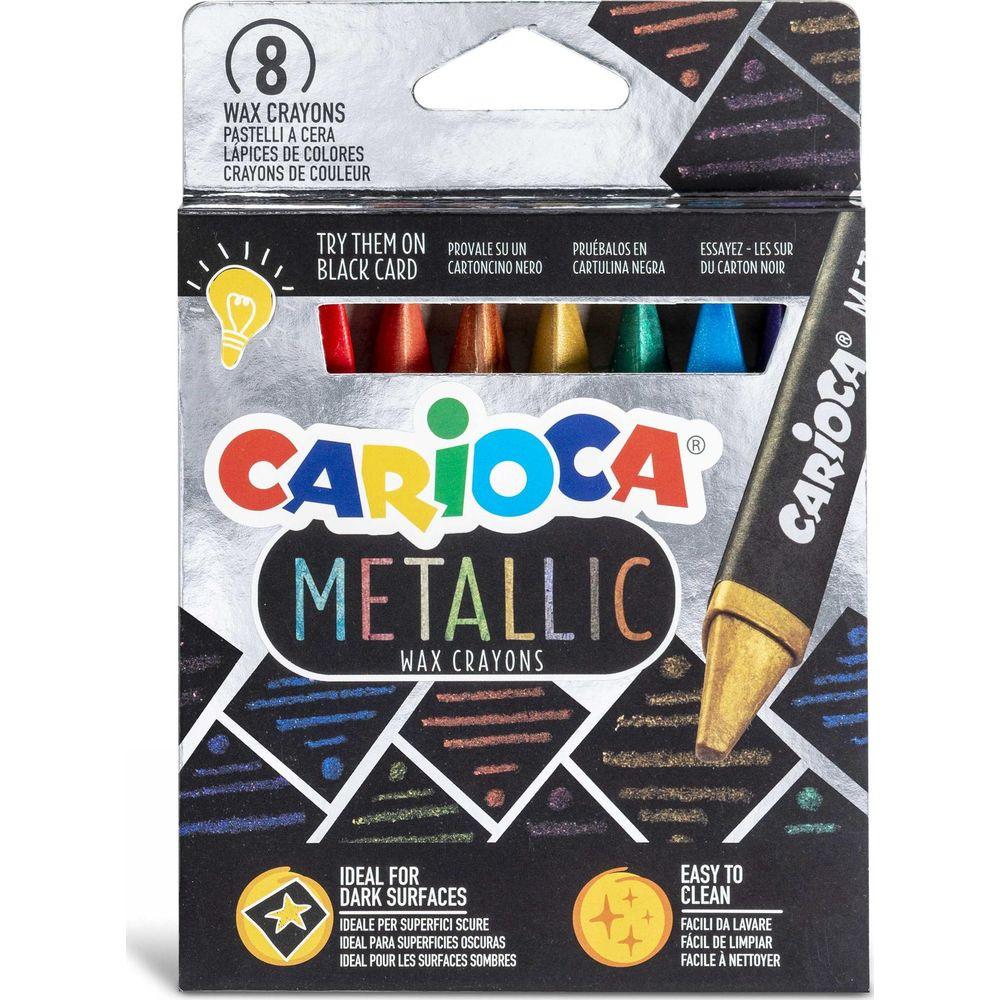 Image of Carioca Metallic Maxi Wax 8 Stück(e)