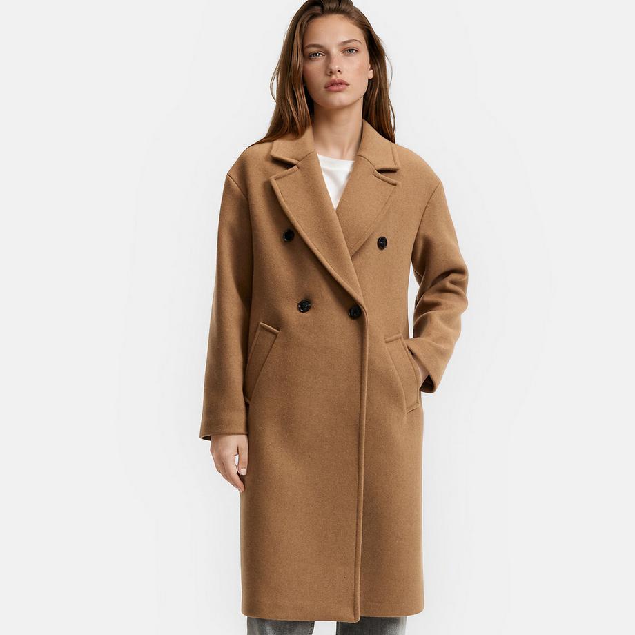 La Redoute Collections  Manteau drap laine mélangée 