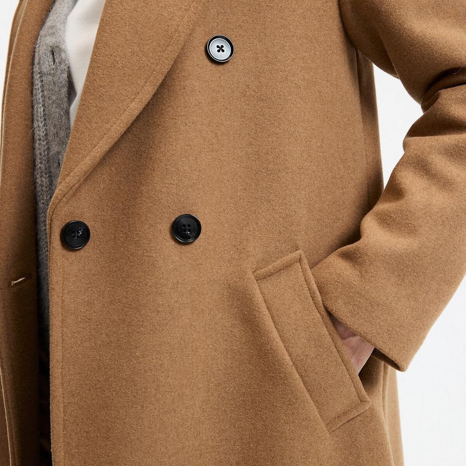 La Redoute Collections  Manteau drap laine mélangée 