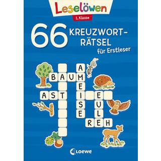 66 Kreuzworträtsel für Erstleser - 1. Klasse (Blau) Loewe Erstlesebücher (Hrsg.); Labuch, Kristin (Illustrationen) Gebundene Ausgabe 