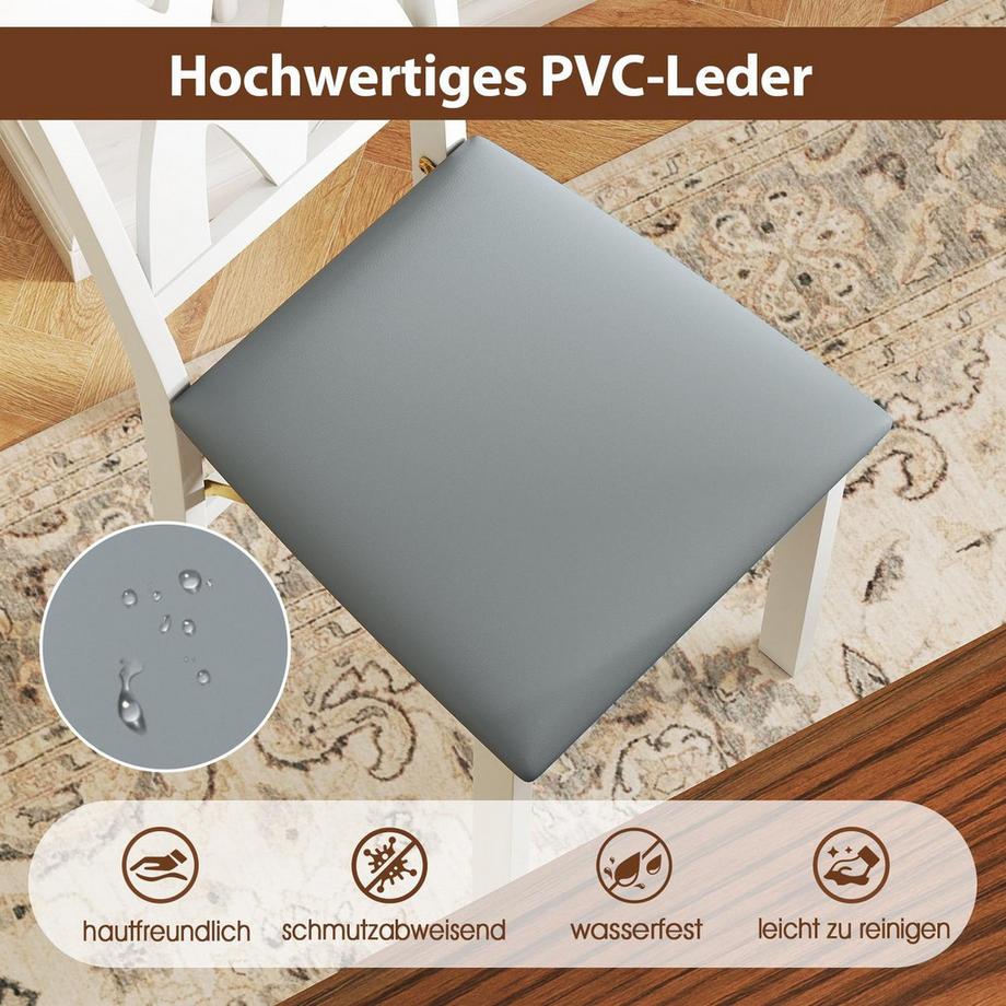 Northix Klappbares Esszimmerstuhl-Set  