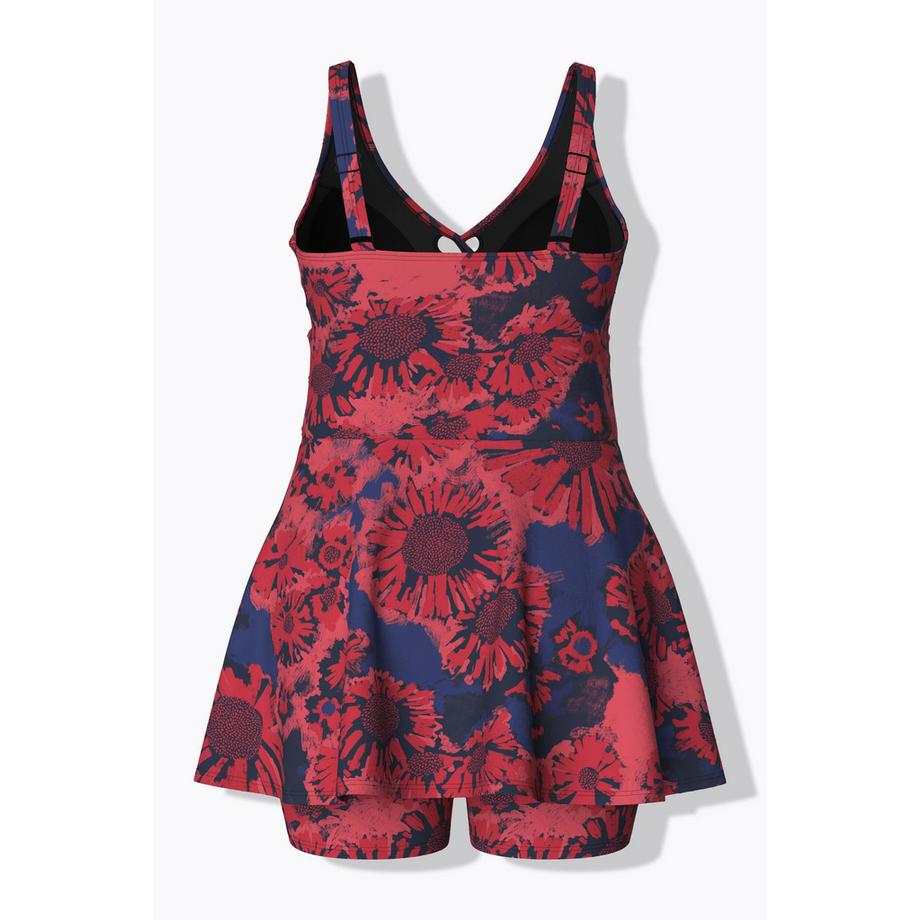 Ulla Popken Robe de Bain Short Fleurs Bonnets Souples  