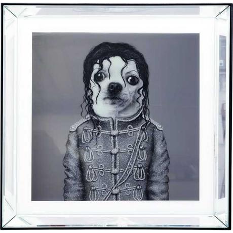 KARE Design Cornice Portafoto Specchio King Dog 60x60cm  