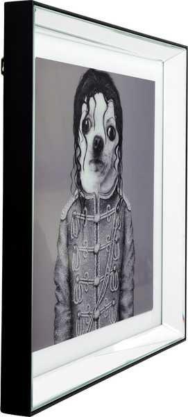 KARE Design Cornice Portafoto Specchio King Dog 60x60cm  