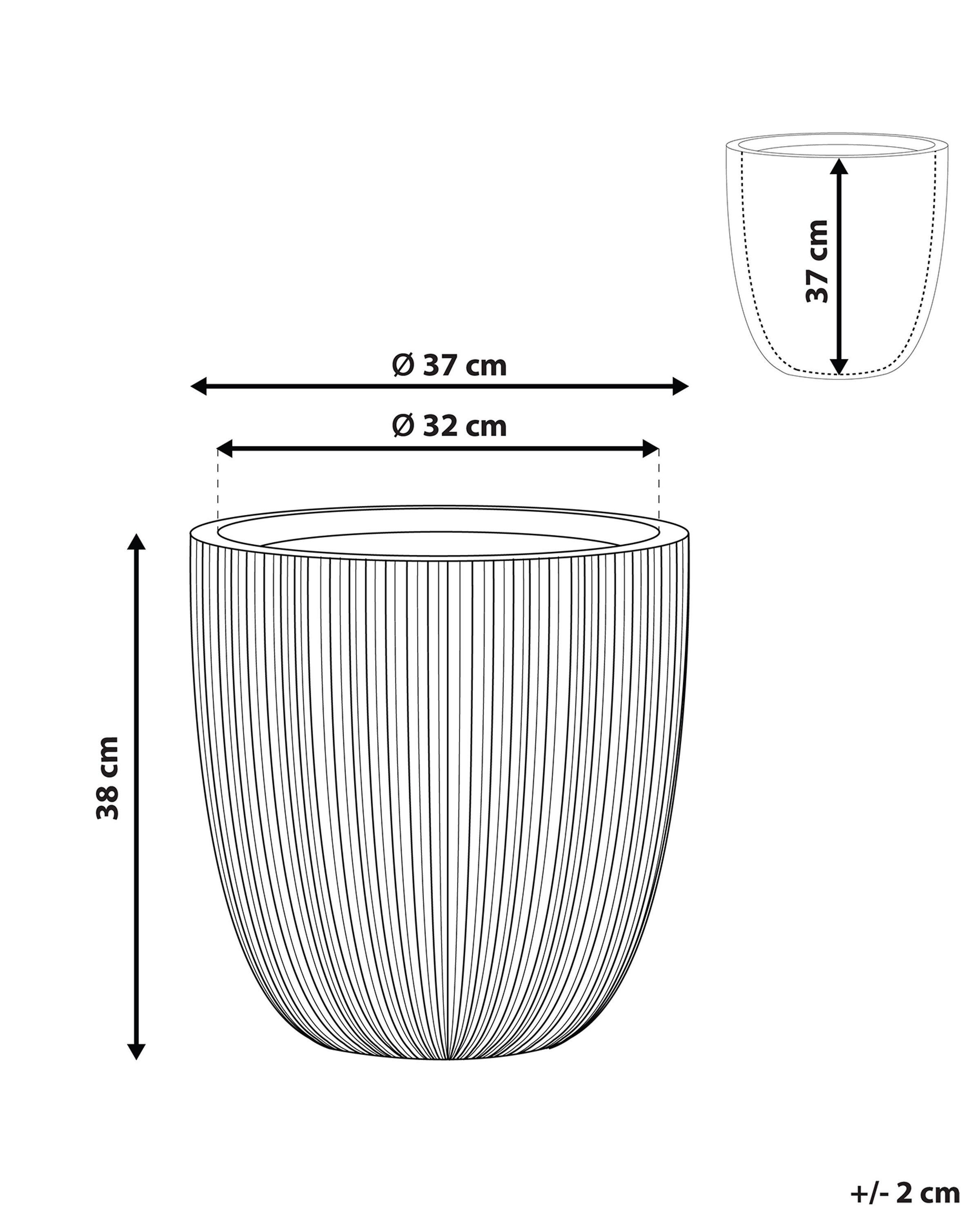 Beliani Vaso per piante en Poliresina Scandinavo CHIOS  